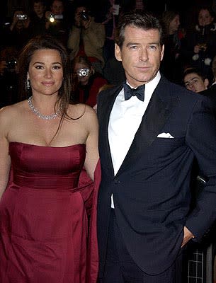 Pierce Brosnan with wife Keely Shaye Smith at the London gala premiere of MGM's Die Another Day