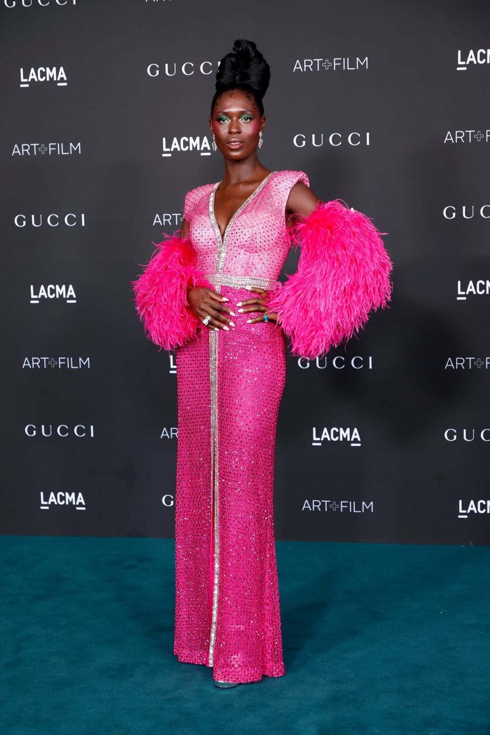 Jodie Turner-Smith attends 2021 LACMA's Art+Film 10th Annual Gala November 06, 2021 in Los Angeles, California