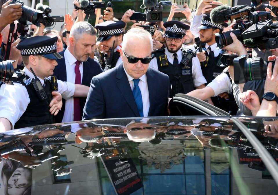 mary edwards leaves after appearing at westminster magistrates' court on july 31, 2024