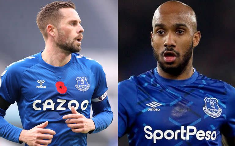 Gylfi Sigurdsson y Fabian Delph: uno de ambos futbolistas de 31 años de Everton fue arrestado en Inglaterra y liberado bajo fianza.