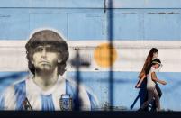 FILE PHOTO: Aftermath of the death of soccer legend Diego Armando Maradona, in Buenos Aires