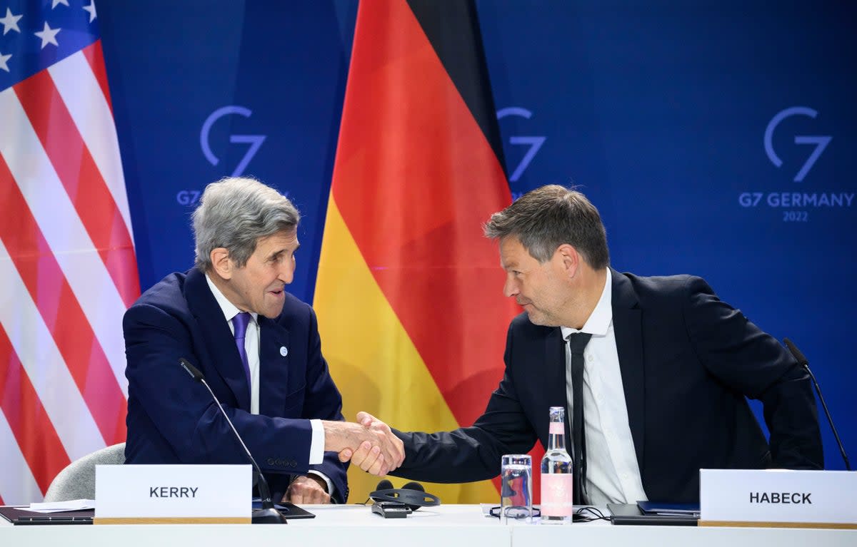 Germany G7 Ministers Meeting ((c) Copyright 2022, dpa (www.dpa.de). Alle Rechte vorbehalten)