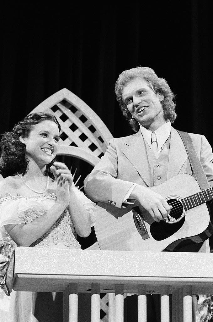 Julia Louis-Dreyfus and Brad Hall on "SNL"