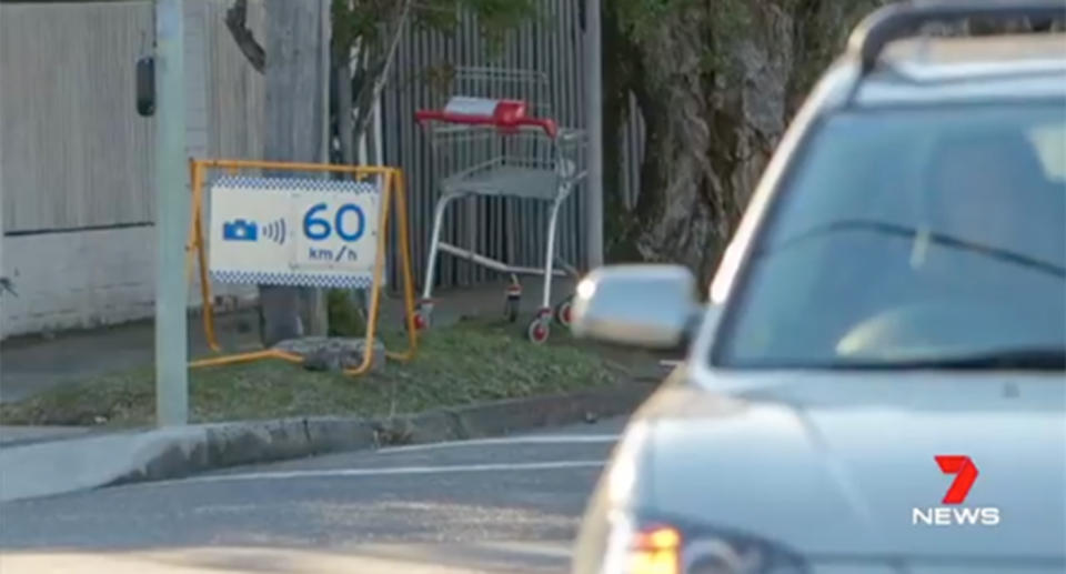 Speed cameras are automatic but those in marked speed zones, like this one, require monitoring. Source: 7 News