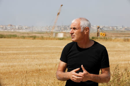 Israeli Member of Knesset, Haim Jelin, is seen during an interview outside of Kibbutz Nahal Oz, near the Gaza Strip border, Israel April 8, 2018. REUTERS/Amir Cohen