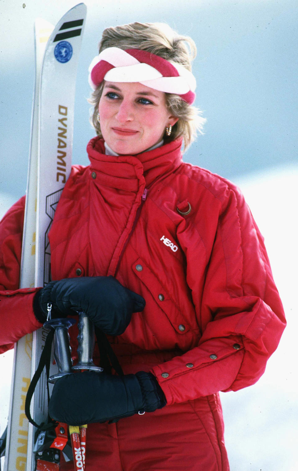 La Princesse Diana en Suisse en 1986.