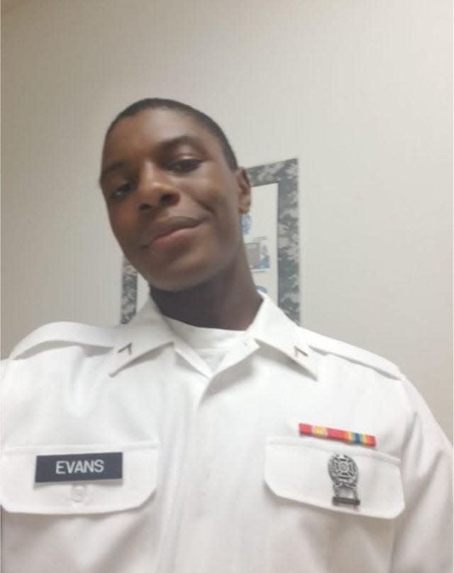 Texas National Guard Spc. Bishop Evans