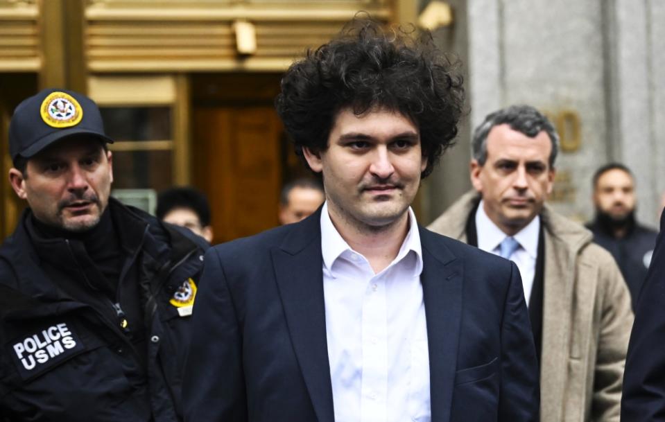 NEW YORK, US - JANUARY 03: Sam Bankman-Fried leaves the court in New York, on January 03, 2023. (Photo by Fatih Aktas/Anadolu Agency via Getty Images)