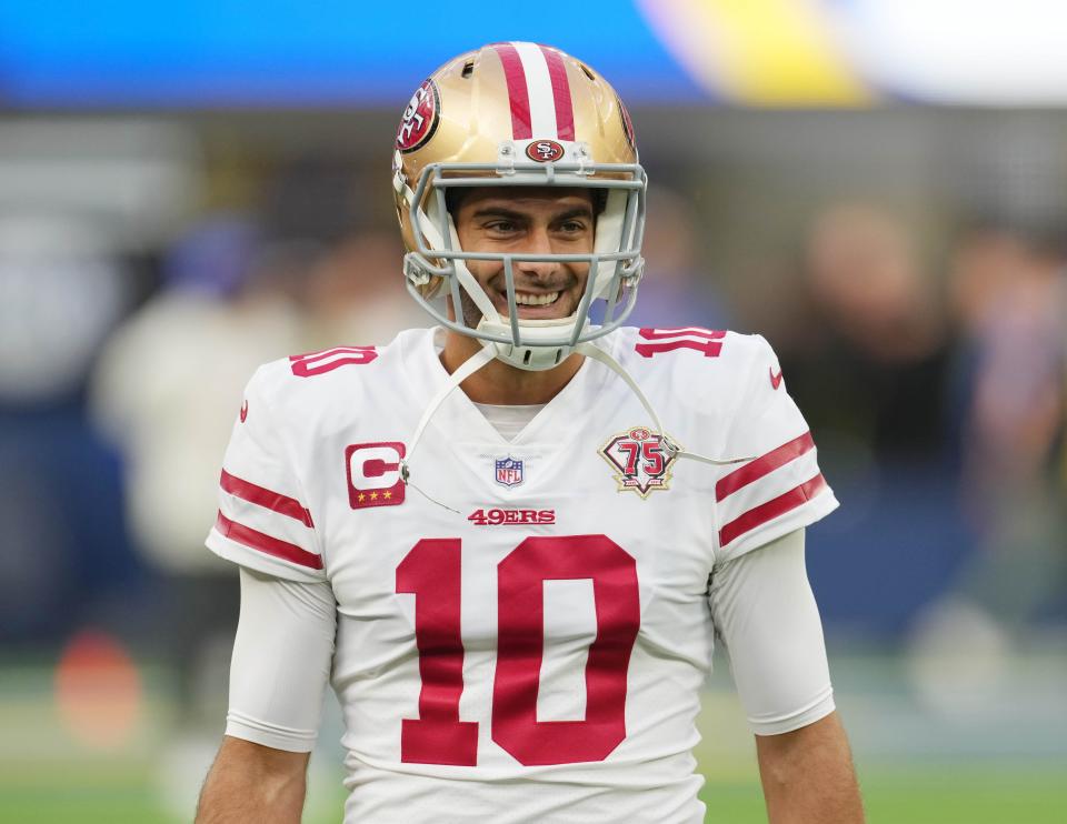 San Francisco 49ers quarterback Jimmy Garoppolo