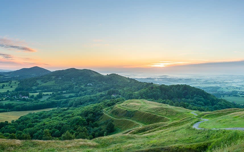 Worcestershire's marvelous Malvern Hills have inspired great writers and poets - This content is subject to copyright.