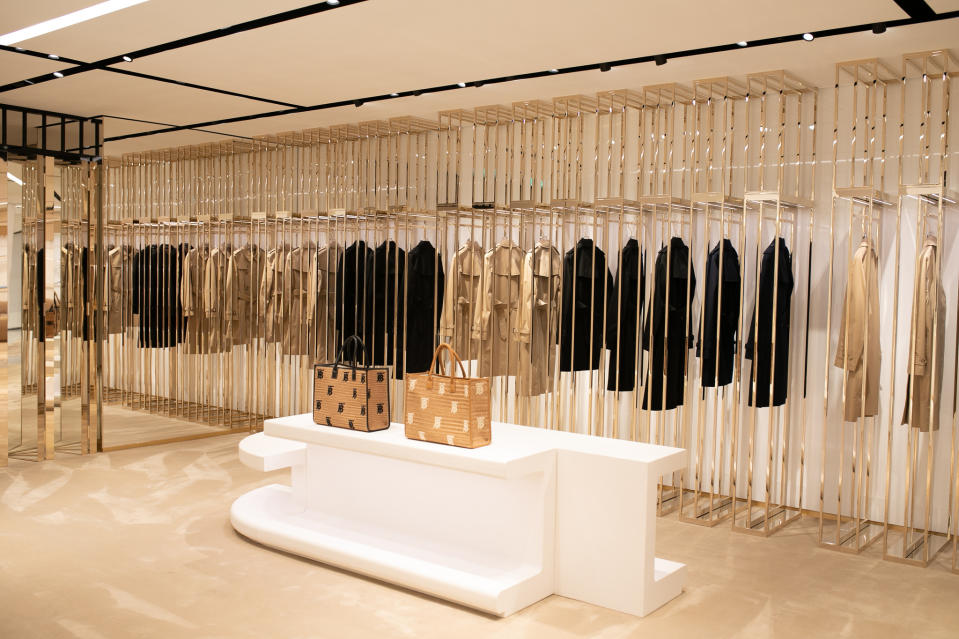 A look inside the reopened Burberry flagship store on New Bond Street.