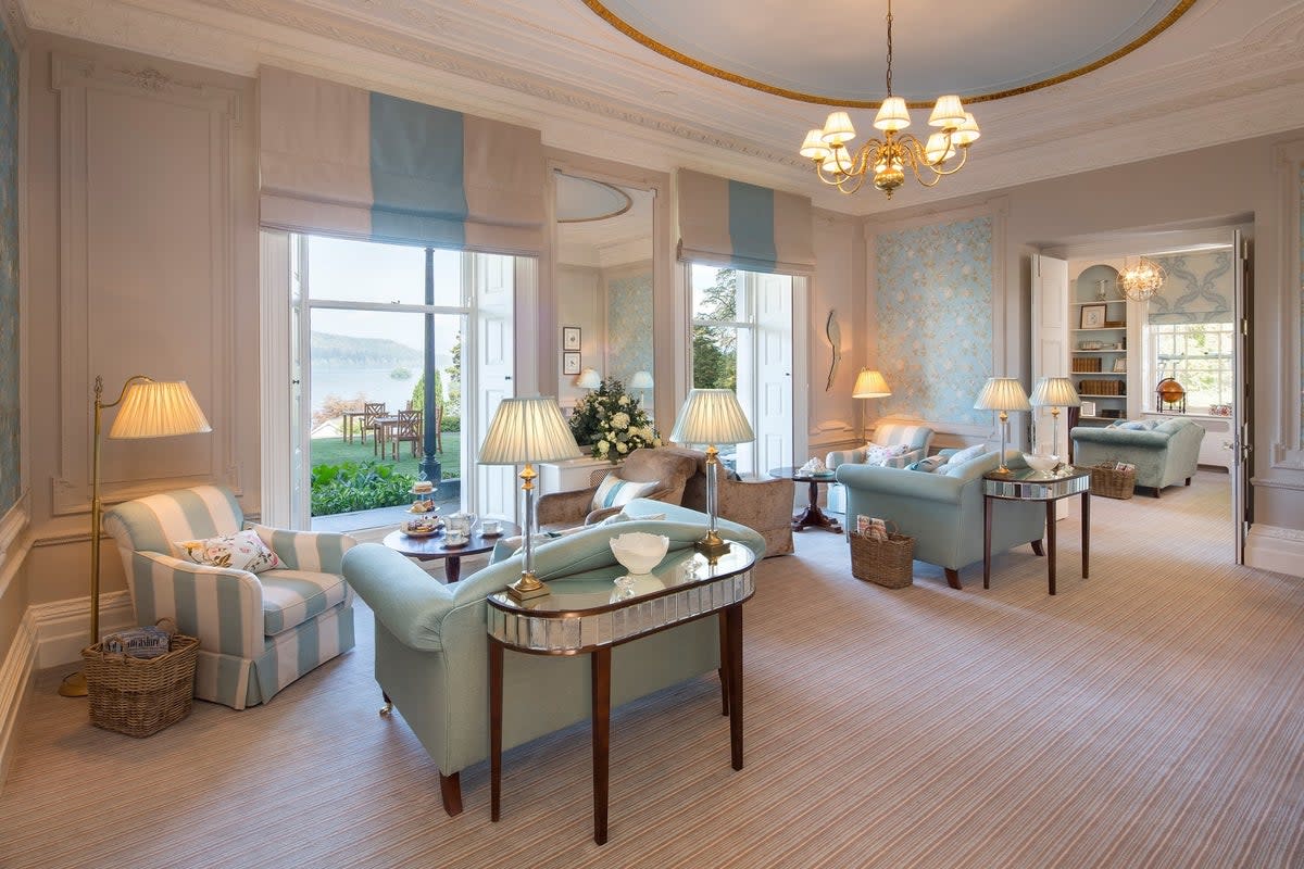 The Belsfield combines sumptuous decors with views of Lake Windermere (Giles Christopher/Belsfield Hotel)