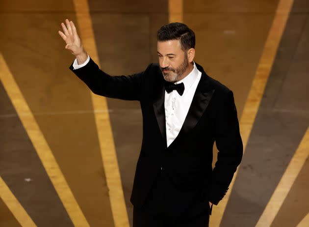 Jimmy Kimmel auf der Bühne bei den Oscars am Sonntagabend