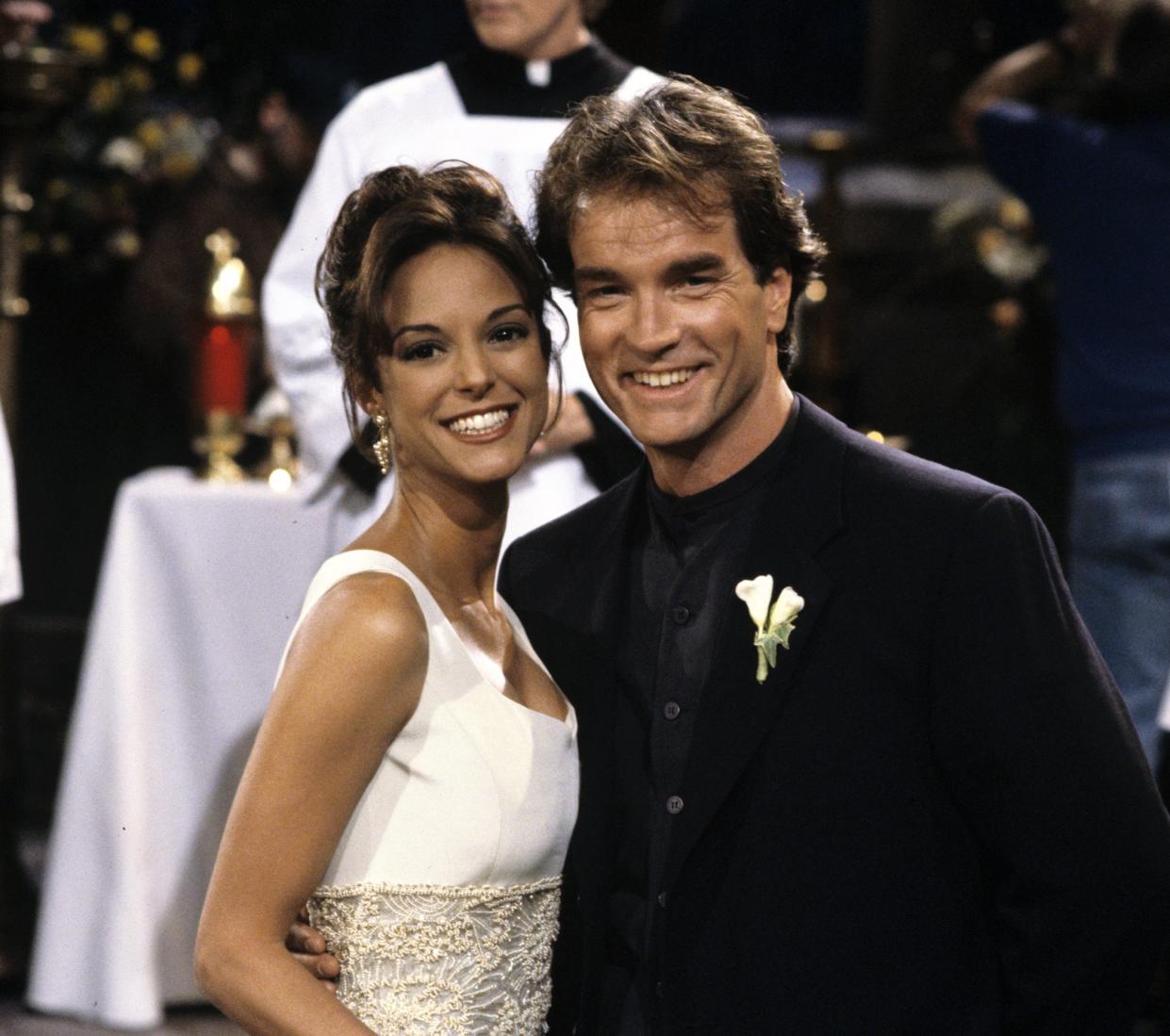 ALL MY CHILDREN - Maria and Edmund's wedding - 3/20/95 Maria (Eva LaRue) and Edmund (John Callahan) were married for a second time, airing the week of March 20, 1995 on Walt Disney Television via Getty Images Daytime's "All My Children". "All My Children" airs Monday-Friday, 1-2 p.m., ET, on the Walt Disney Television via Getty Images Television Network.  AMC95 (Photo by Robert Milazzo/Walt Disney Television via Getty Images) EVA LARUE, JOHN CALLAHN