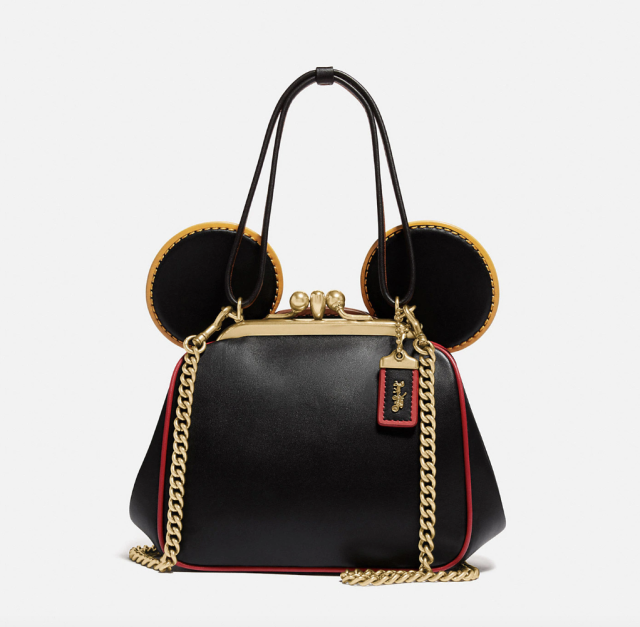 Disney x Coach x Keith Haring Mickey Mouse Kisslock Bag in Smooth