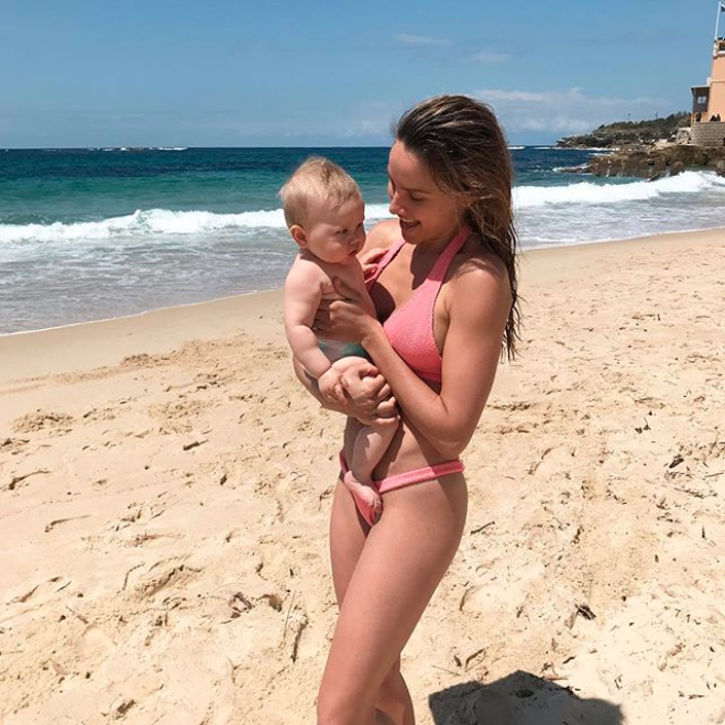 The mum-of-two never misses a workout and exercises every single day. Photo: Instagram