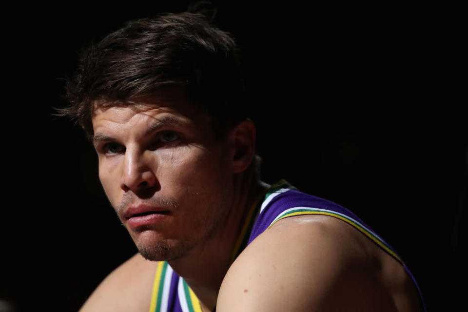 Utah Jazz guard Kyle Korver is in his 16th NBA season. (Getty Images)