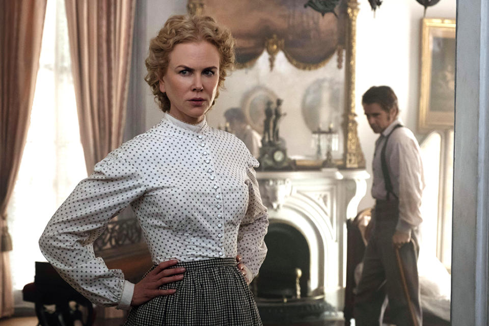 <p>Sofia Coppola’s sumptuous Civil War drama focuses on the women left behind — specifically, the teachers and students at a Southern ladies’ school, whose rigid lives are upended by the arrival of a wounded soldier (Colin Farrell). Tense as a drop of sweat waiting to fall, <i>The Beguiled</i> features gorgeous cinematography and some of Nicole Kidman’s career-best furtive glances. —<i>G.W.</i> (Photo: Focus Features)<br><br></p>