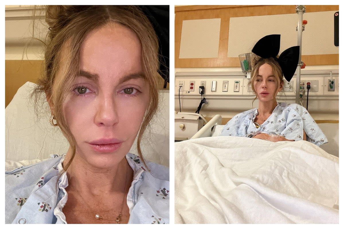 Kate Beckinsale received a hurtful message while in hospital (Instagram/Kate Beckinsale)