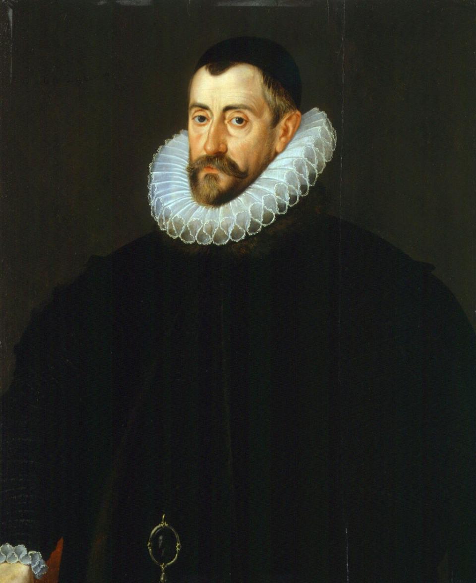 After the death of Elizabeth’s spymaster, Francis Walsingham, Lord Burghley set up rival intelligence agencies with the Earl of Essex (John de Critz)