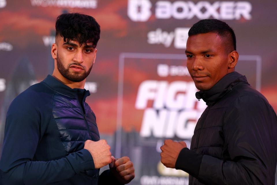 Fight night: Adam Azim takes on Santos Reyes in London on Saturday night  (Getty Images)