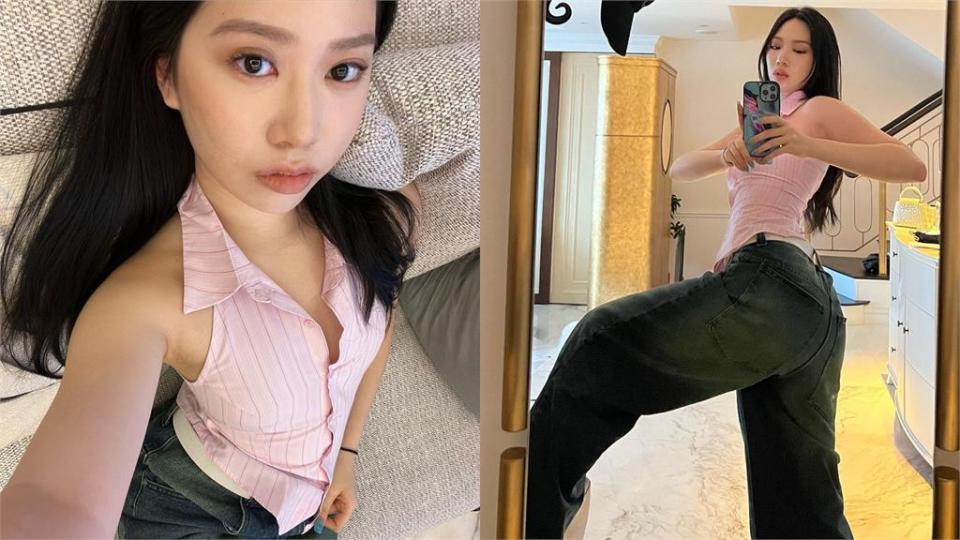 甄子丹20歲愛女「美破天際線」不藏了！暗黑蕾絲強光直射「起伏全現形」