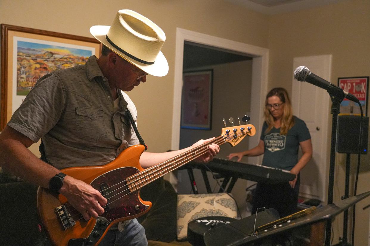 Allan Cole, dean of the University of Texas Steve Hicks School of Social Work, is in several bands, including a class in the School of Rock that is focusing on the Rolling Stones.