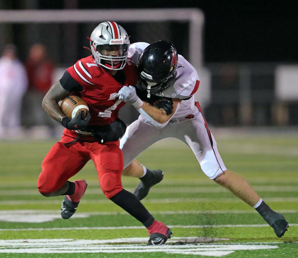 Purdue commit and Division III co-Offensive Player of the Year Ziaire Stevens, left, East could be a monster this fall.