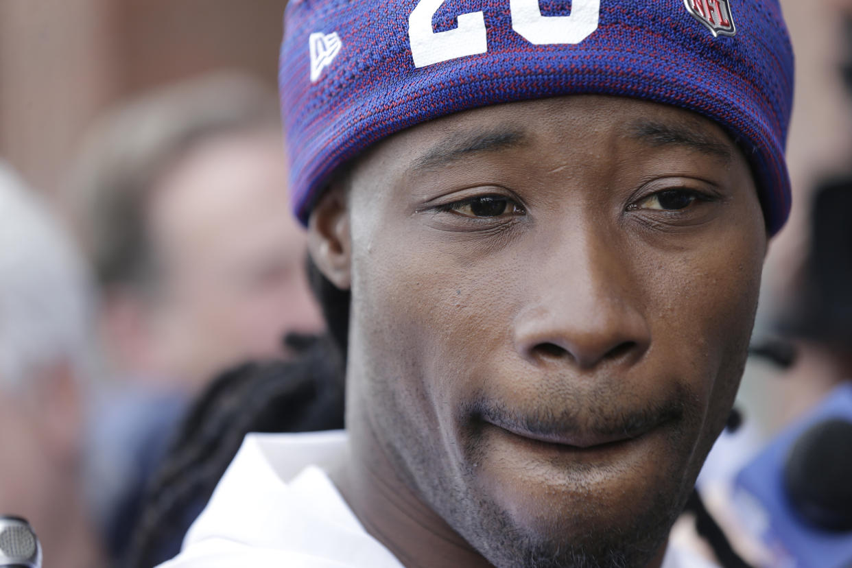 According to two reports, a body was found at the New Jersey house of Giants cornerback Janoris Jenkins, who has been in Florida. (AP)