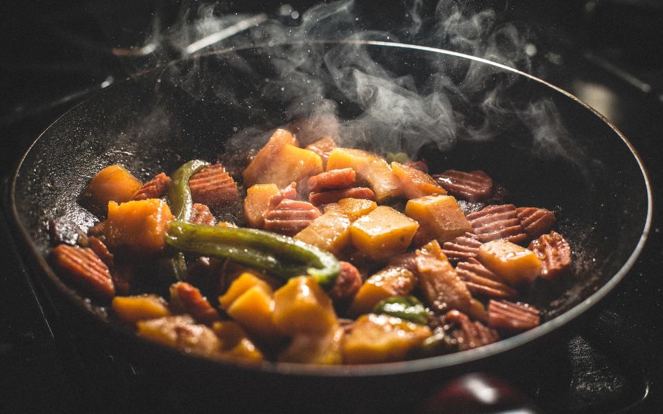 Vegetables cooking