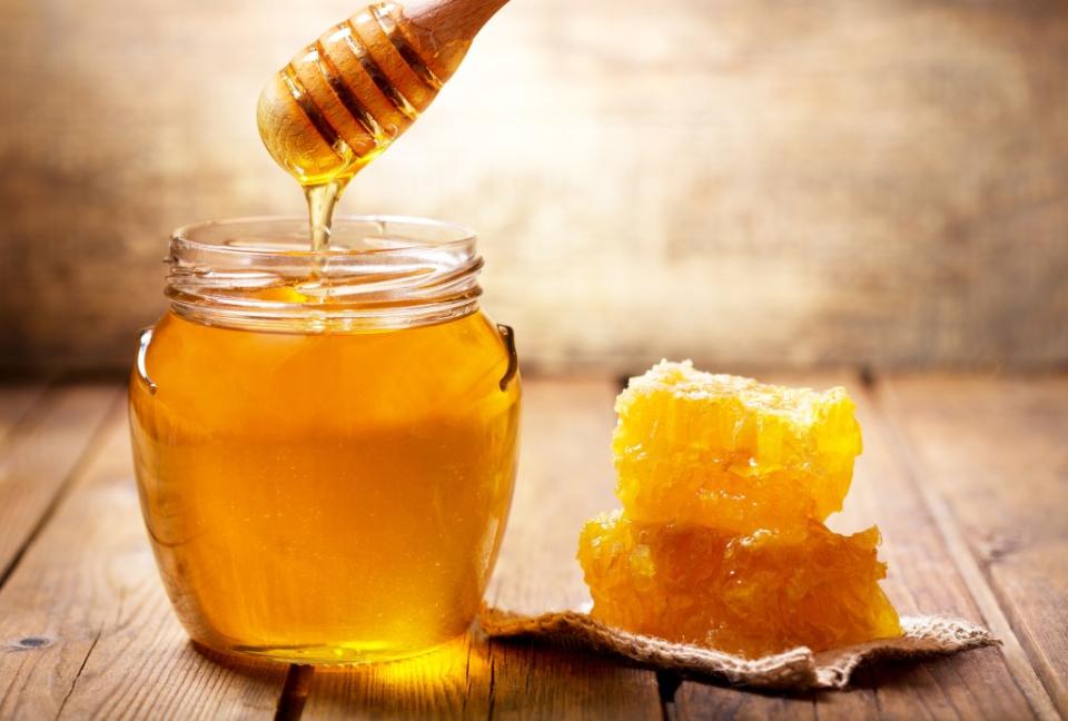 Honey provides an extra boost to the popular beverage. Shutterstock