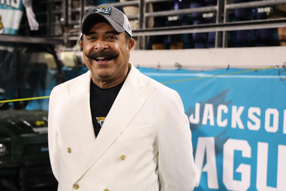 Investment in your NFL team's facilities can greatly improve your grade on the NFLPA's annual player survey. Just ask Jaguars team owner Shad Khan. (Perry Knotts/Getty Images)