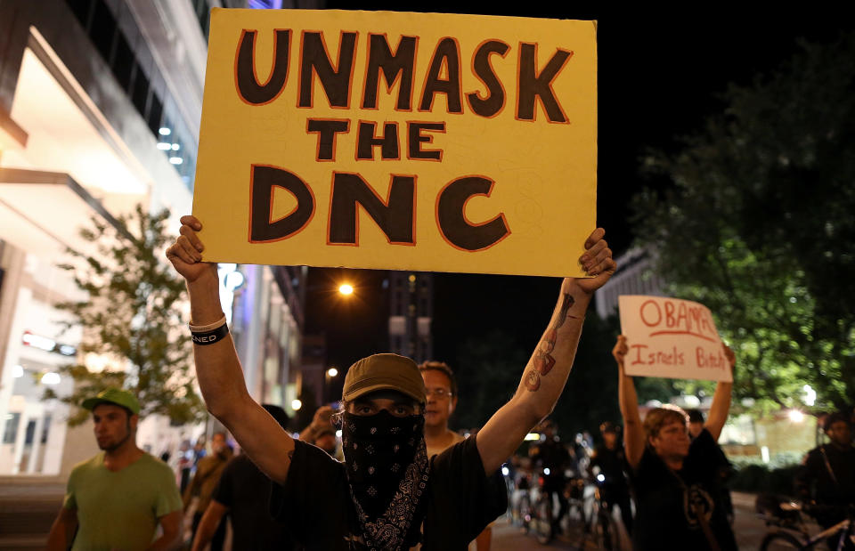 DNC protesters
