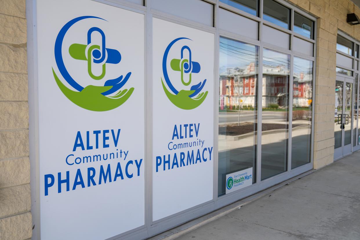 The main entrance of Altev Community Pharmacy on Reading Road in Avondale.