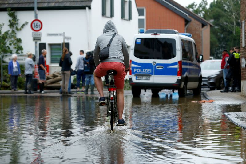 FILE PHOTO: Aftermath of heavy rainfalls in Germany