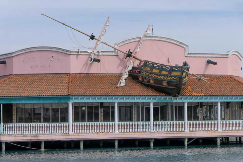 The former location of the Key West Grill, which closed in January 2020, is still unoccupied. Feb. 8, 2024.