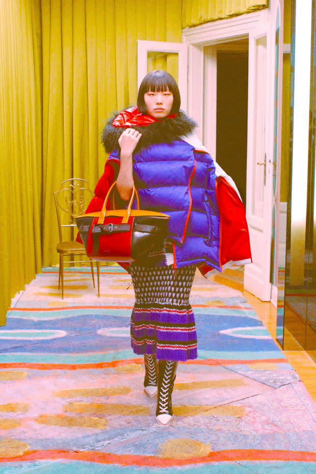 <p>A look from the Marni Fall 2021 collection. </p>