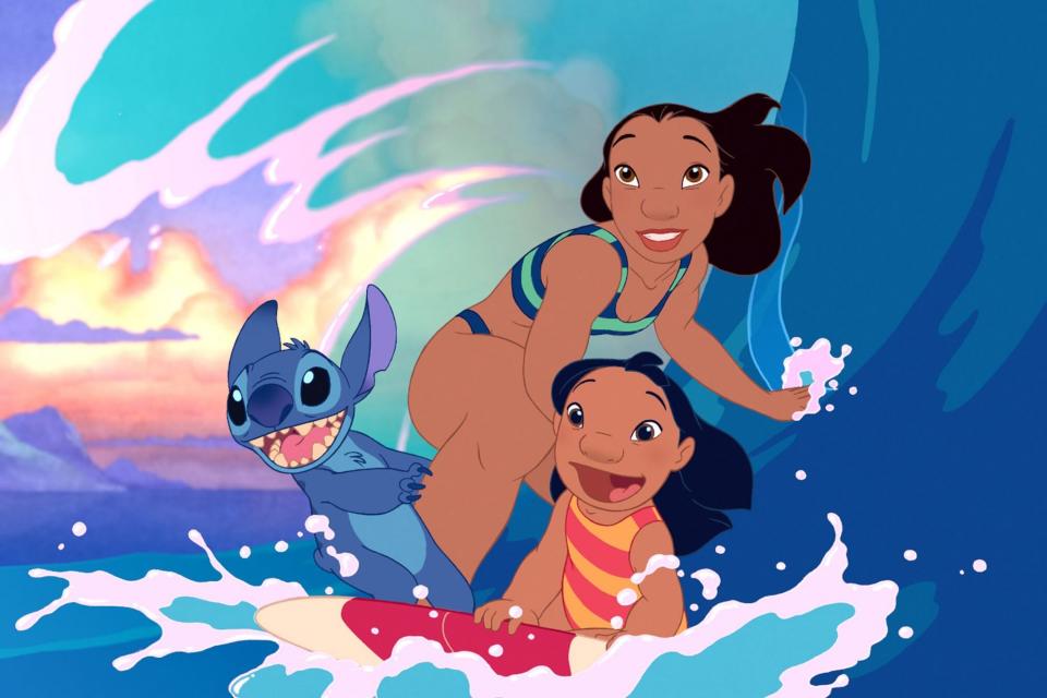 LILO & STITCH, Stitch, Nani, Lilo, 2002 (c) Walt Disney/courtesy Everett Collection.