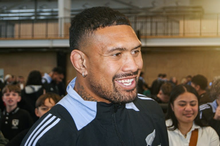 Ardie Savea says the All Blacks need to step up when they host <a class="link " href="https://sports.yahoo.com/soccer/teams/england-women/" data-i13n="sec:content-canvas;subsec:anchor_text;elm:context_link" data-ylk="slk:England;sec:content-canvas;subsec:anchor_text;elm:context_link;itc:0">England</a> in a two-Test home series next month (Ryland JAMES)