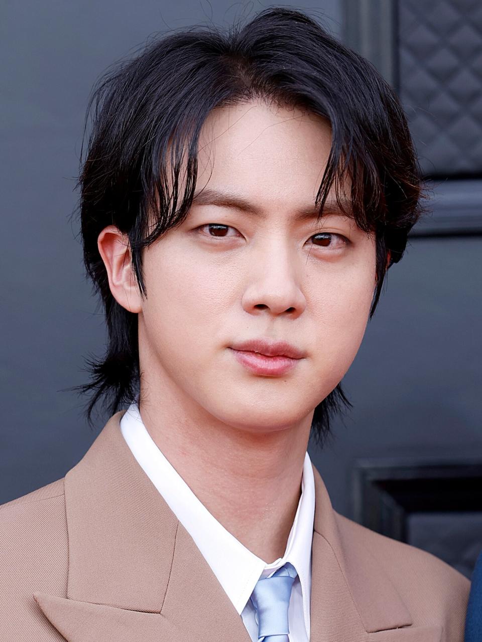 Jin of BTS attends the 64th Annual GRAMMY Awards at MGM Grand Garden Arena on April 03, 2022 in Las Vegas, Nevada