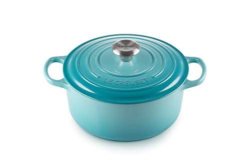 <p><strong>Le Creuset </strong></p><p>amazon.com</p><p><strong>$319.95</strong></p><p><a href="https://www.amazon.com/dp/B00YUYWSWK?tag=syn-yahoo-20&ascsubtag=%5Bartid%7C2141.g.30609393%5Bsrc%7Cyahoo-us" rel="nofollow noopener" target="_blank" data-ylk="slk:Shop Now" class="link ">Shop Now</a></p><p>It’s a bit of a splurge, but we promise that this cult favorite cast iron pot is well worth the investment for home chefs. It <strong>can be used on the stove or in the oven, is dishwasher- and freezer-safe, and literally has a lifetime guarantee</strong>. Better yet, buy all the ingredients you need to cook a romantic dinner in it!</p>