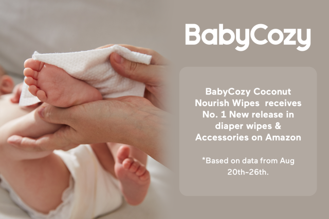 Baby Wipes by Momcozy, Babycozy Coconut Baby Wipes Cleansing