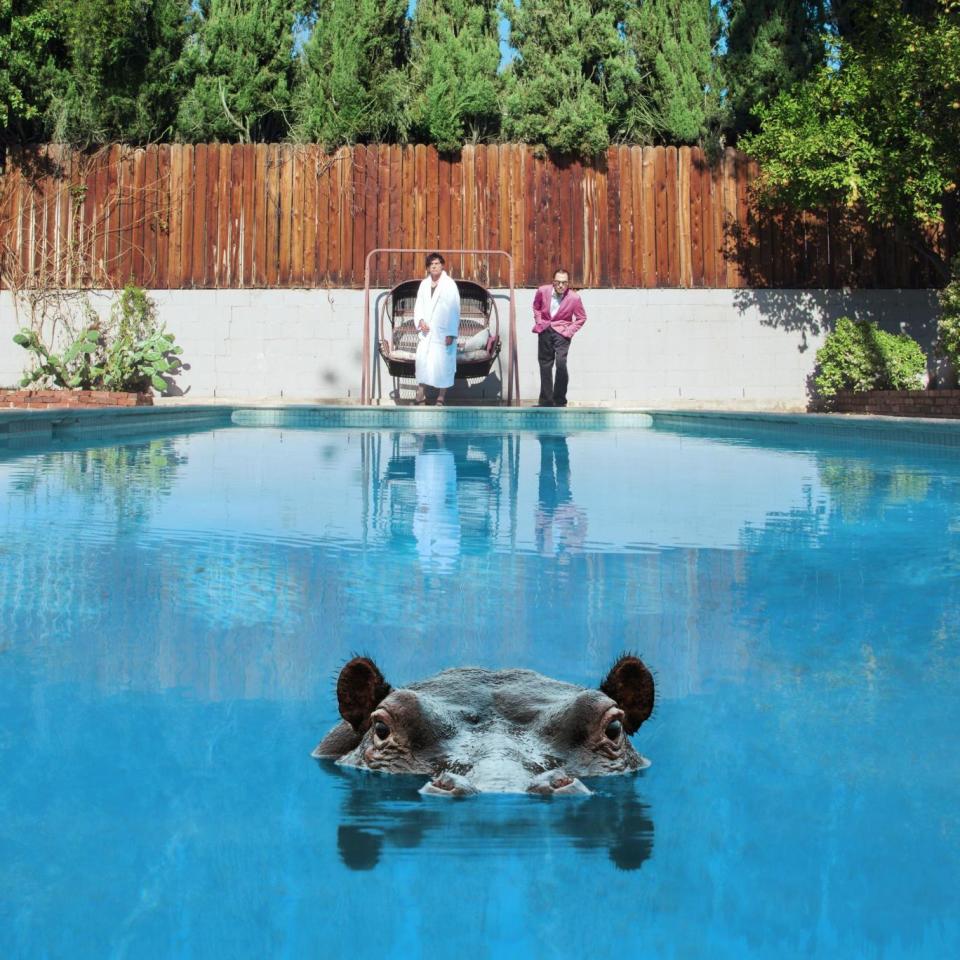 Pool party: the cover of Sparks' new album 'Hippopotamus’