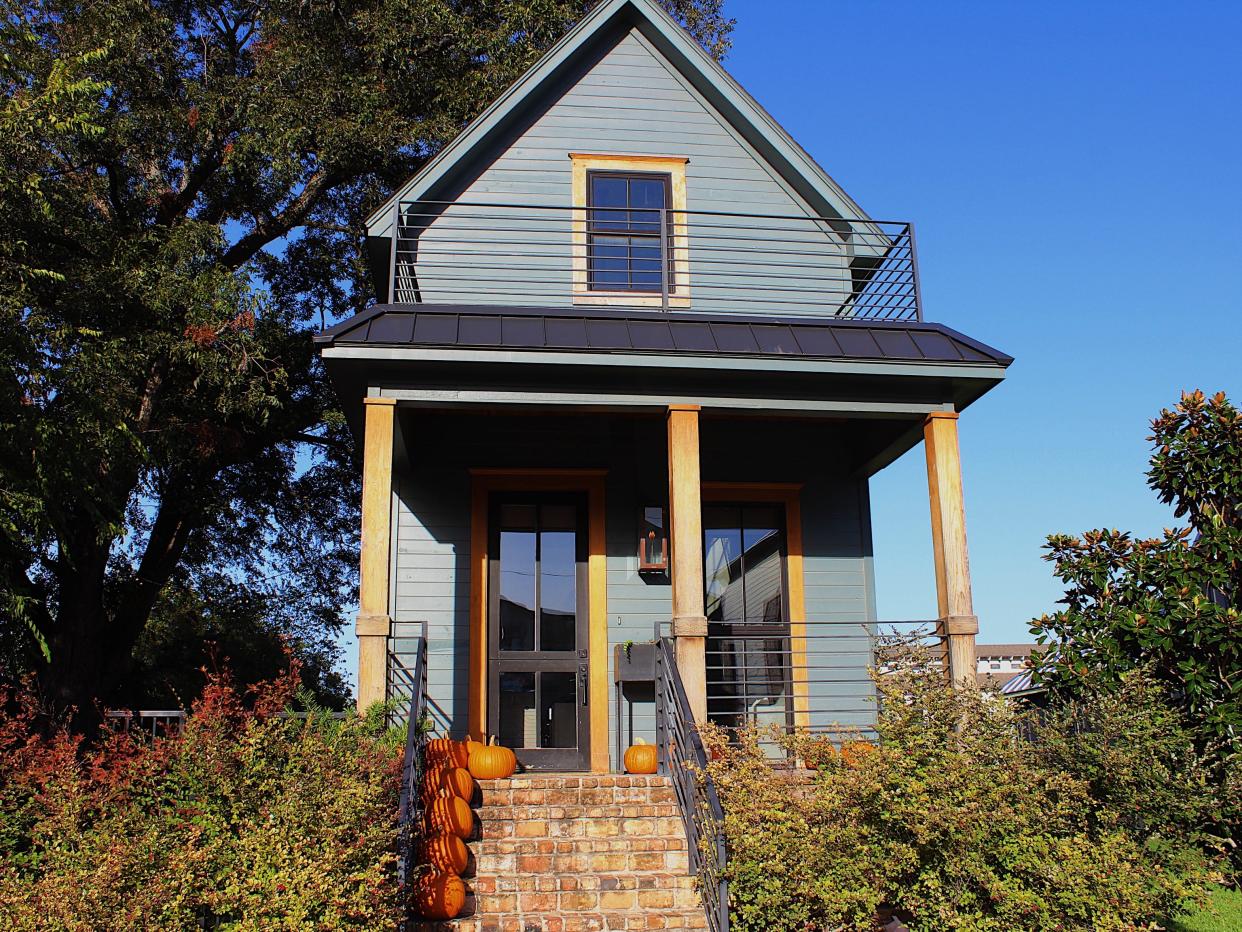 fixer upper shotgun house exterior