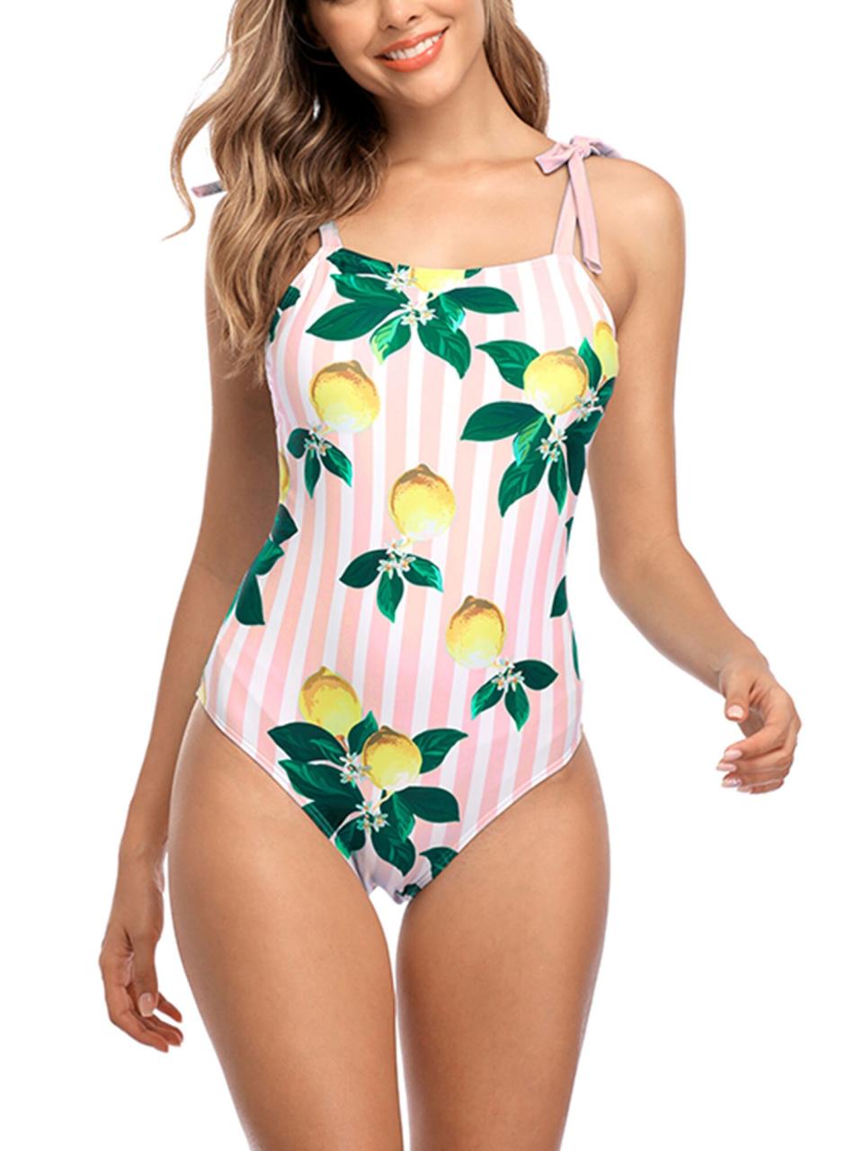 Charmo Lemon Printed One-Piece Swimsuit