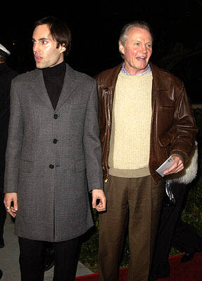 James Haven Voight and Jon Voight at the Beverly Hills premiere of Columbia's Black Hawk Down