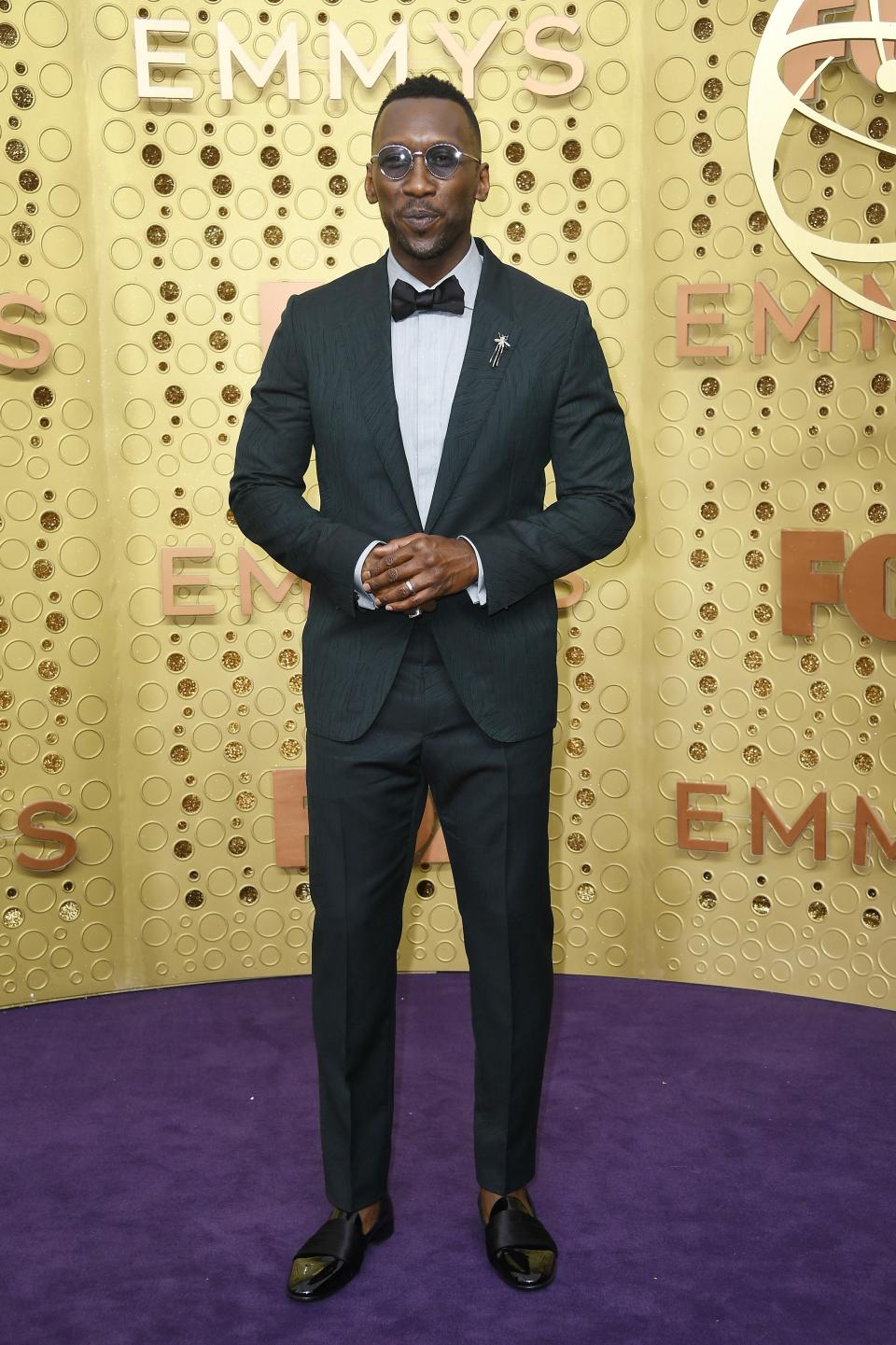 Mahershala Ali in Ermenegildo Zenga XXX and Giuseppe Zanotti loafers