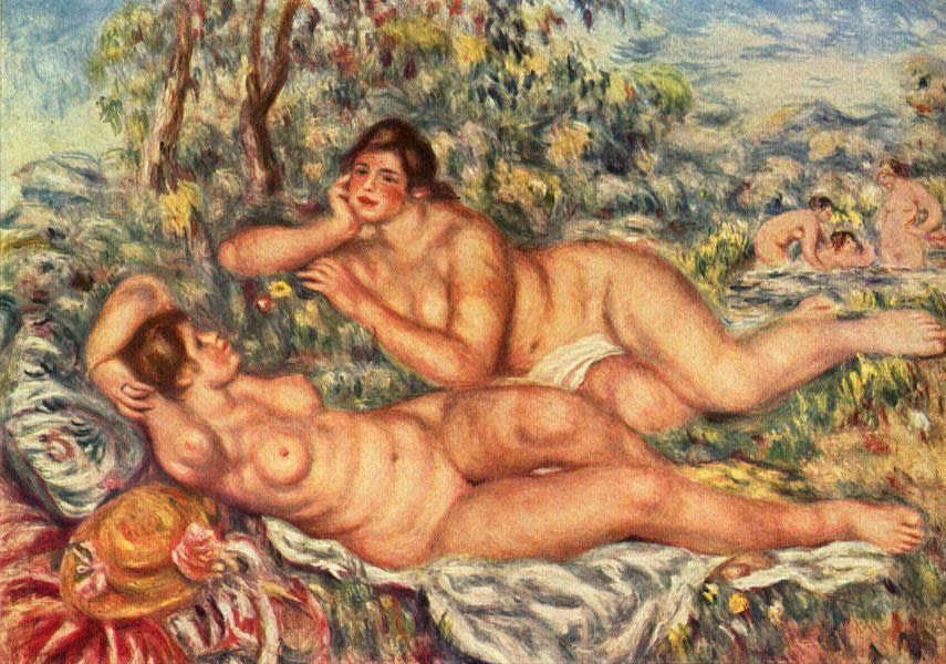 Renoir's 'The Bathers' (1919) was painted when the artist had rheumatoid arthritis which effected him for the last 20 years of his life