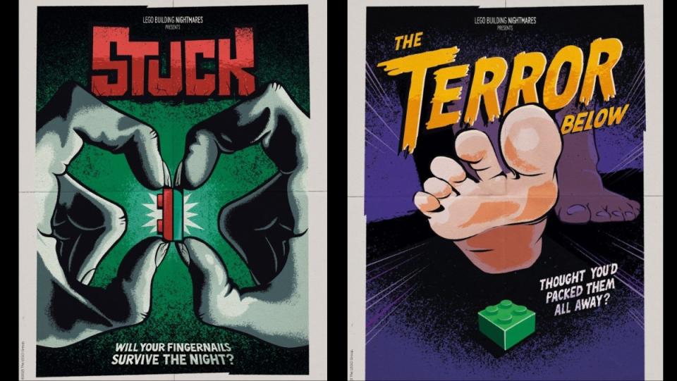 LEGO building nightmares horror posters