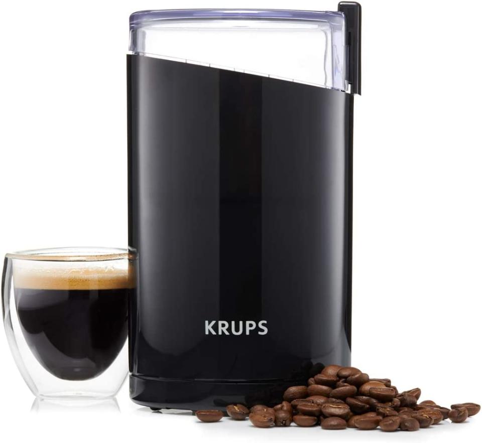 Molinillo de Café y Especias Eléctrico Krups Fast Touch Negro, 2 Cuchillas de Acero Inoxidable, 2 Años de Garantía/Amazon.com.mx